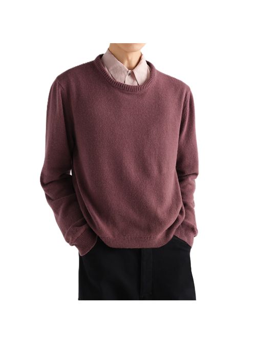 LEMAIREcrew-neck sweater in alpaca wool blend Lemaire | PO0035LK1065PU812 MAUVE